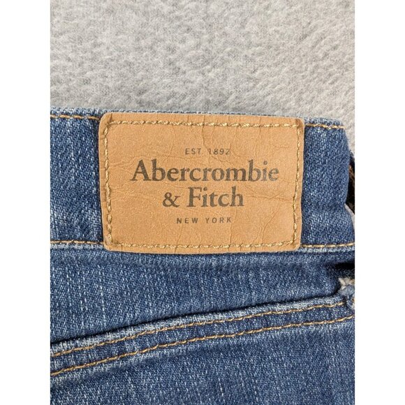 Abercombie Fitch Jeans Womens Size 4 Distressed Whiskers Stretch Ankel - Picture 12 of 15